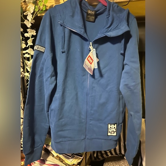 Helly Hansen NWT Men's Blue Jacket $150 organic sailing ocean - Picture 8 of 8